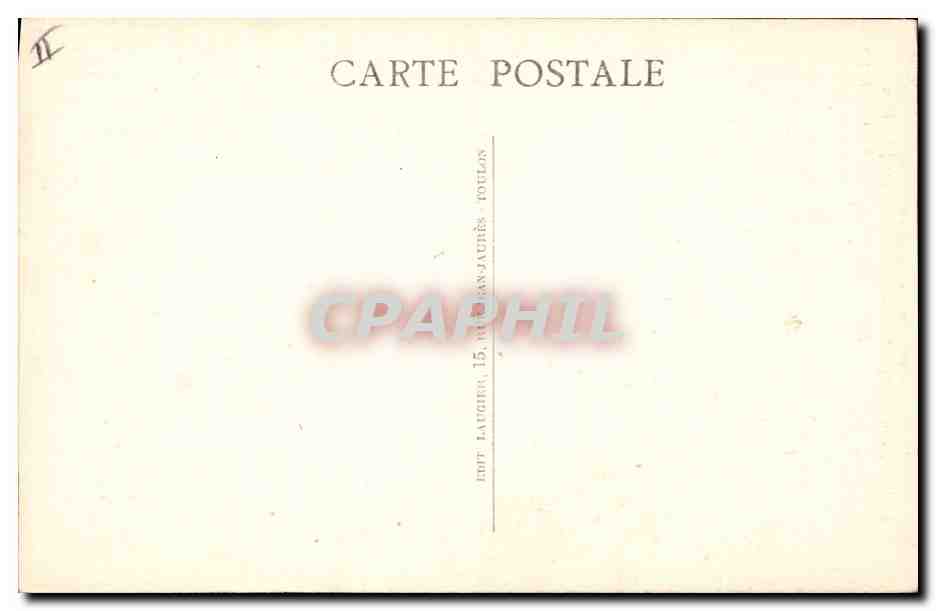 Toulon - À Magaud, Pêcheur à la ligne — Laugier, n° 025 — Verso