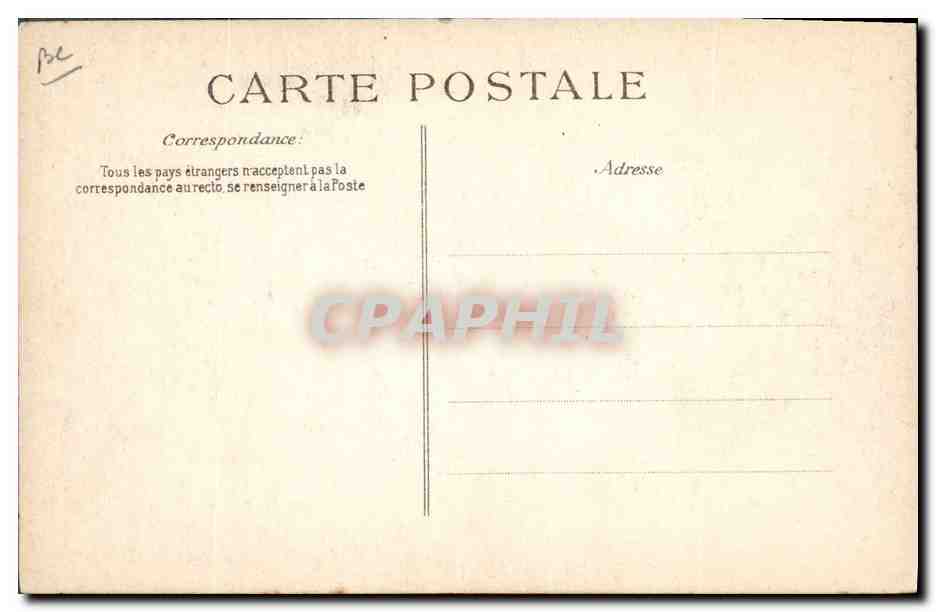 Catastrophe de la "Liberté" - Les obsèques - Prolonge d'Artillerie portant les cercueils des Officiers — Éditeur B.P.D. — Verso