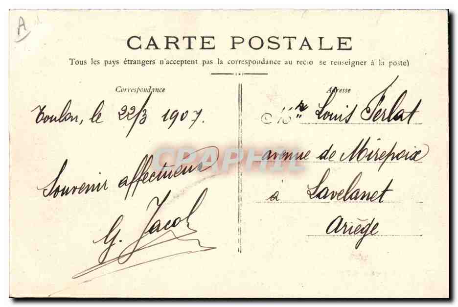 Obsèques des Victimes du Iéna — Prolonges d'Artillerie Portant les cercueils — éditeur non visible — Achterkant