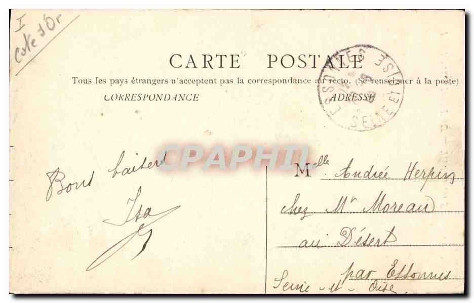 CPA Pagny le Chateau Tombeau des seigneurs de Pagny — Rückseite
