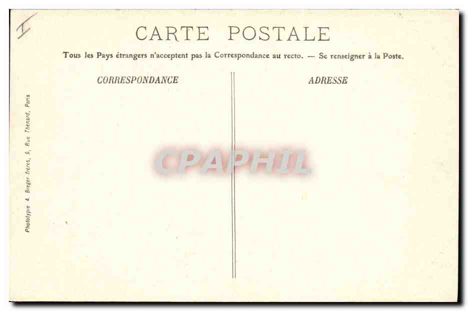 CPA La Chaise Dieu Le tombeau du Pape Clement VI — Rückseite