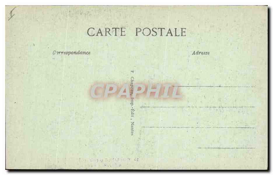 CPA Guerande Interieur de la Collegiale La crypte Tombeau de Tristan de Carne — Rückseite