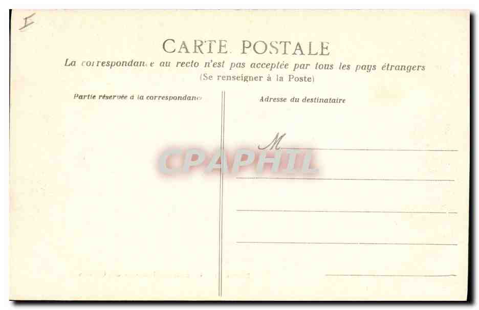 CPA Nantes Cathedrale Tombeau des Carmes — Rückseite