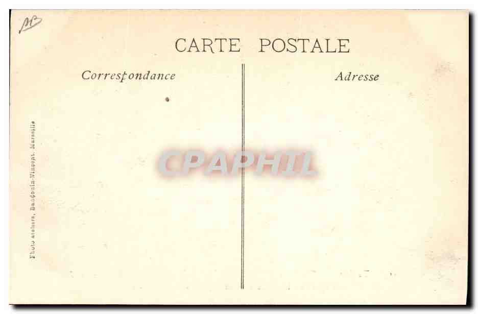 Toulon — Funérailles Nationales des Victimes du Iéna, 16 Mars 1907 — Aspect de la Place d'Armes pendant l'Absoute — Éditeur : Éd. Toulon, Bayardin-Minopot, Marseille — Verso