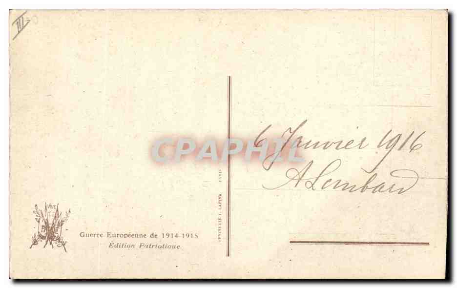 CPA Sante Militaria Les bons moments de nos blesses Infirmiere — Verso