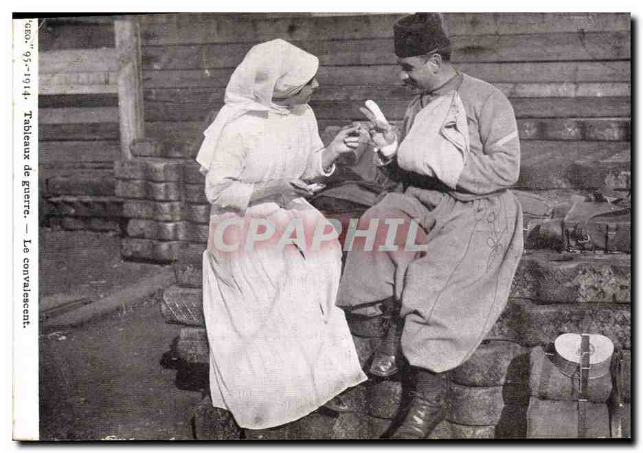 Le convalescent — Tableaux de guerre — éditeur 'Tableaux de guerre', n° non visible