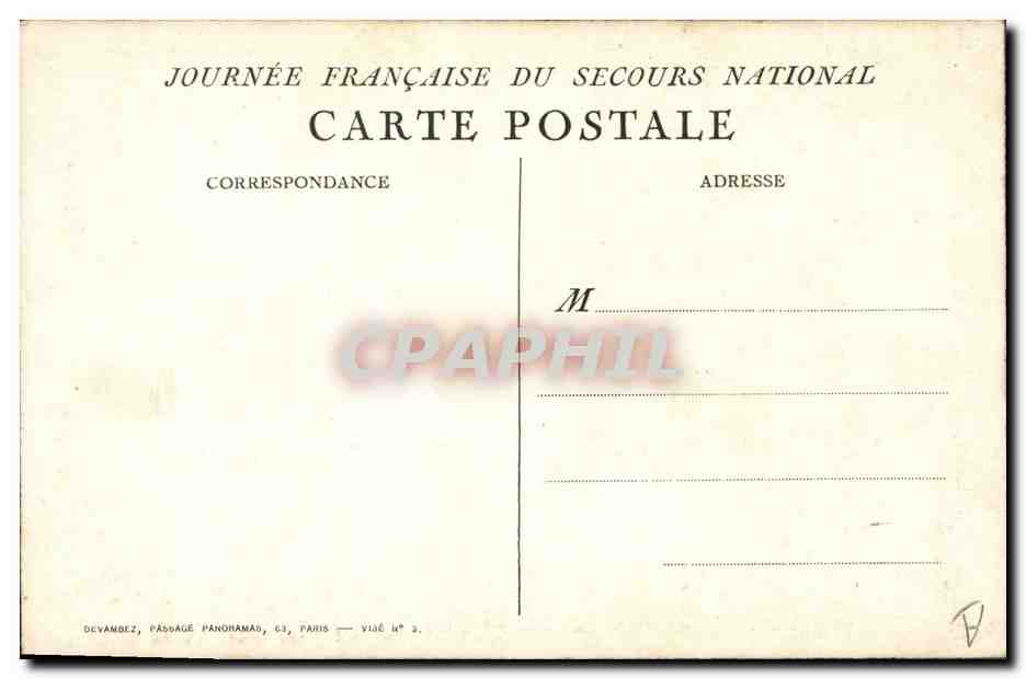 Femme couronnée — scène religieuse — C. Lecardon 1915 — Rückseite