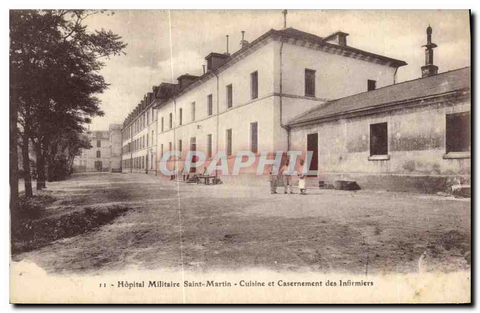 Hôpital Militaire Saint-Martin — Cuisine et Casernement des Infirmiers — Simil-Brugnanc A. Bréger Frères, Paris