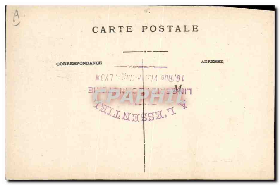 LYON — Gare des Brotteaux — Rapatriement des grands blessés (21 septembre 1915) — S. Parros, édit. — Lyon — Achterkant