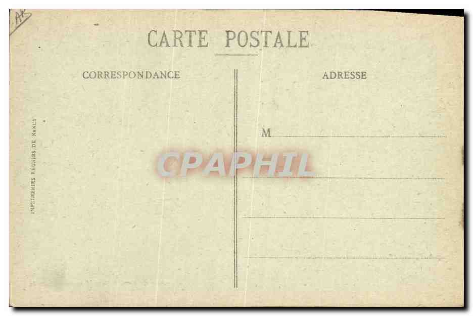 Château du Faux Miroir, près Revigny (Meuse) — Ambulance Anglaise de première ligne — Urgency Cases Hospital for France — 1918 — Rückseite