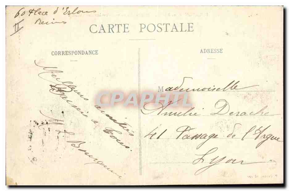 Bourbonne-les-Bains - Hôpital Militaire - Pavillon des Officiers — P. Drouot, éditeur — Rückseite