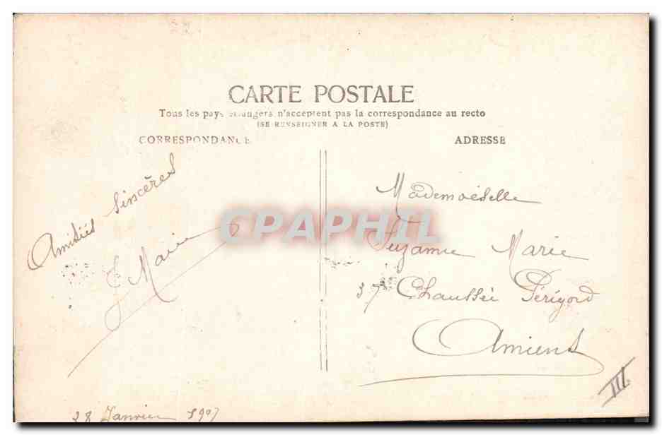 La Foi — Dieu protège la France — Arjalew, Croix-Saint, Paris — Rückseite