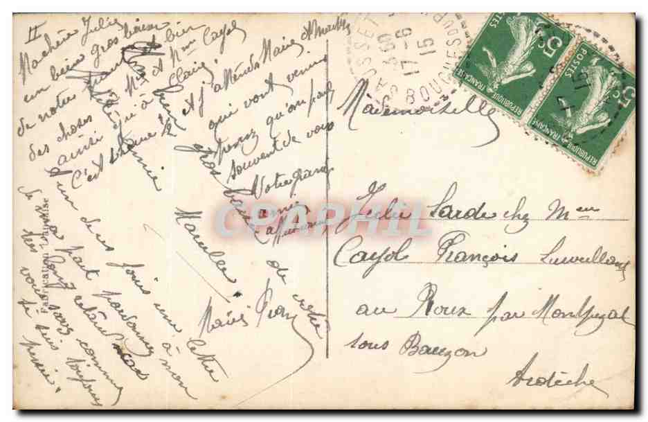 CPA Sante Militaria Infirmiere Croix Rouge la lettre — Rückseite