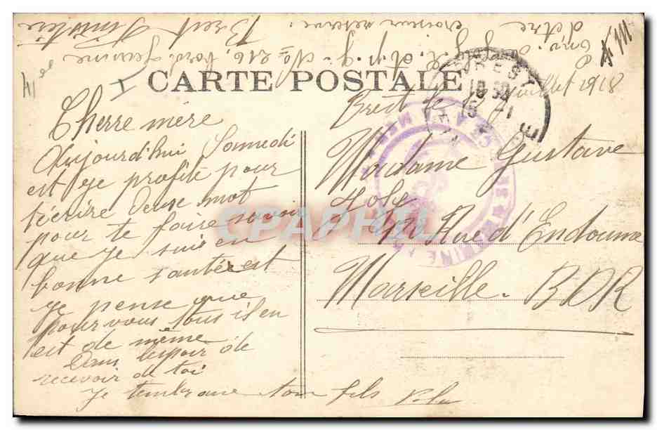 Brest - Le "Guichen" dans l'Avant-Port — Phototype Vassellier, Nantes, n°2997 — Reverso