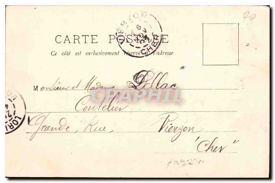 CPA Bateau La Gloire Croiseur Cuirasse — Verso
