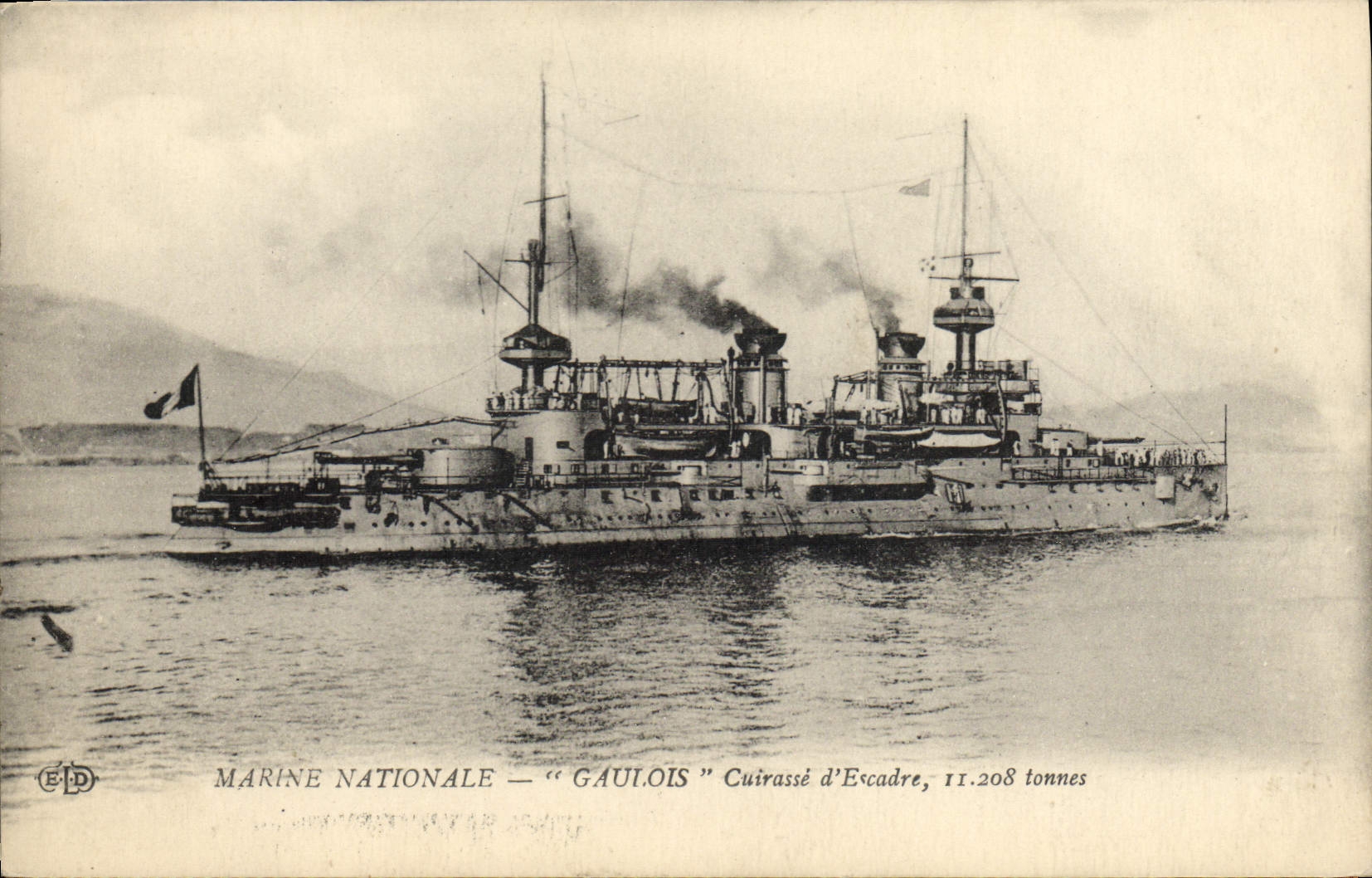 Marine Nationale — "Gaulois" Cuirassé d'Escadre, 11.208 tonnes — Éditeur ELD
