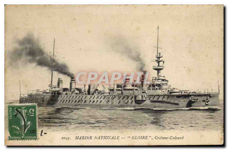 CPA Bateau Toulon Gaulois Cuirasse d'escadre