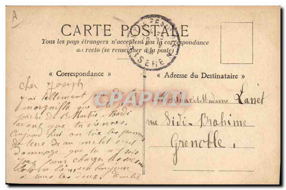 CPA Bateau Le Gaulois Cuirasse d'escadre  — Verso