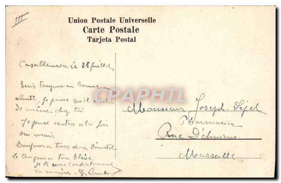CPA Bateau Gaulois Cuirasse d'escadre  — Verso
