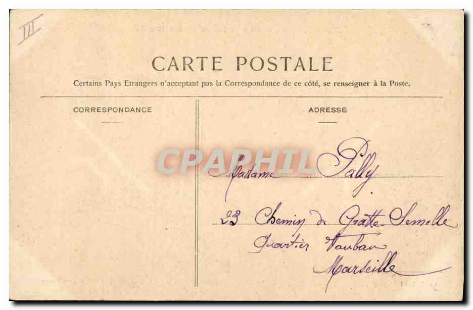 CPA Bateau Lorient Le Gueydon Croiseur Cuirasse — Verso