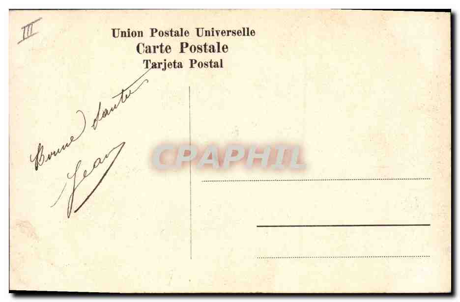 Casablanca — Le Croiseur "Galilée" bombardant la ville — Union Postale Universelle — Achterkant