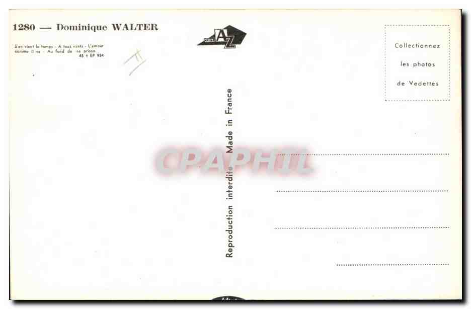 CPM Dominique Walter — Rückseite