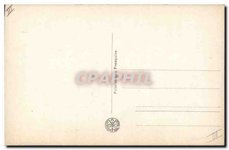 L'Alsacienne de Mulhouse — Les Reines des Provinces de France — A.N. Paris — Verso