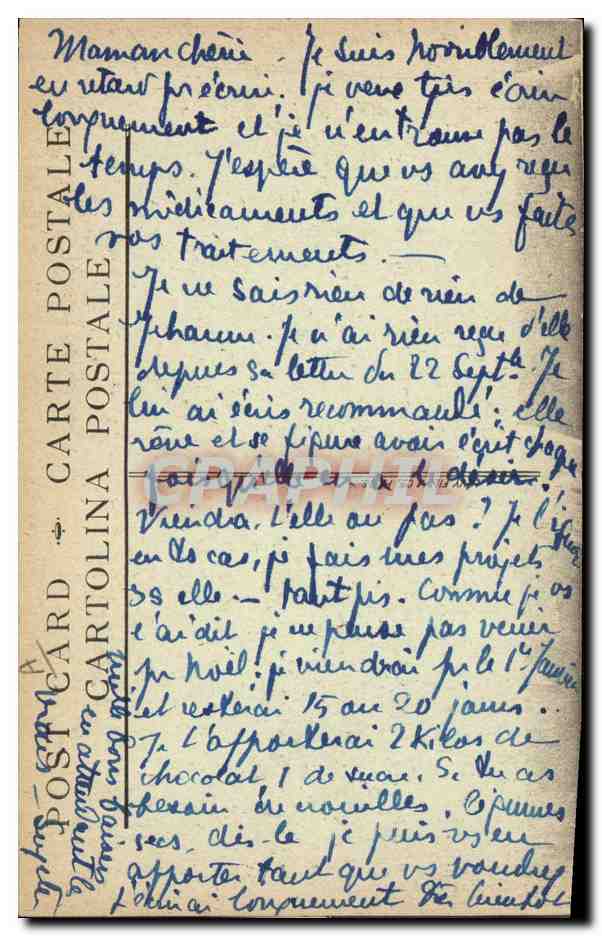 CPA Folklore Alsace Vieille femme a Engwiller — Verso