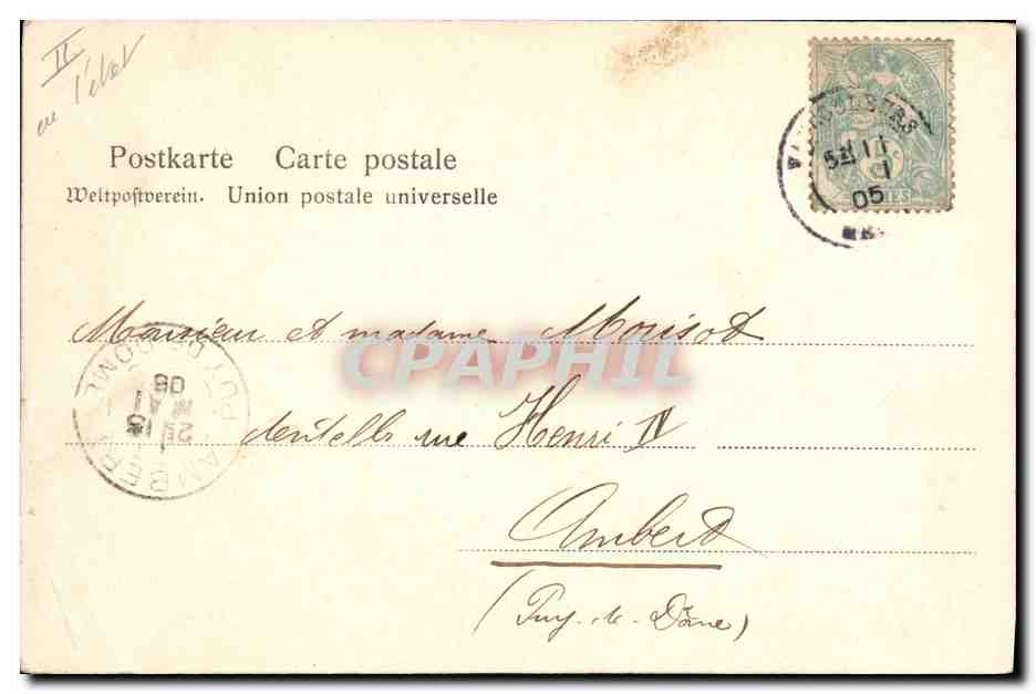 CPA Folklore Alsace Alsacienne — Rückseite
