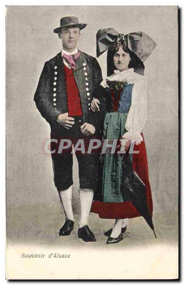 CPA Folklore Alsace 