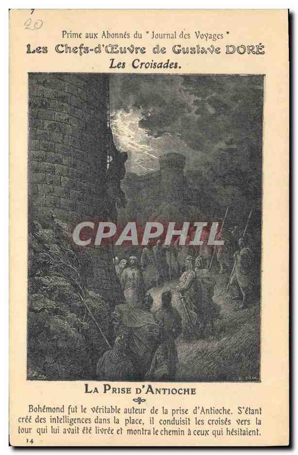 La Prise d'Antioche — illustration de Gustave Doré — pour les abonnés du Journal des Voyages
