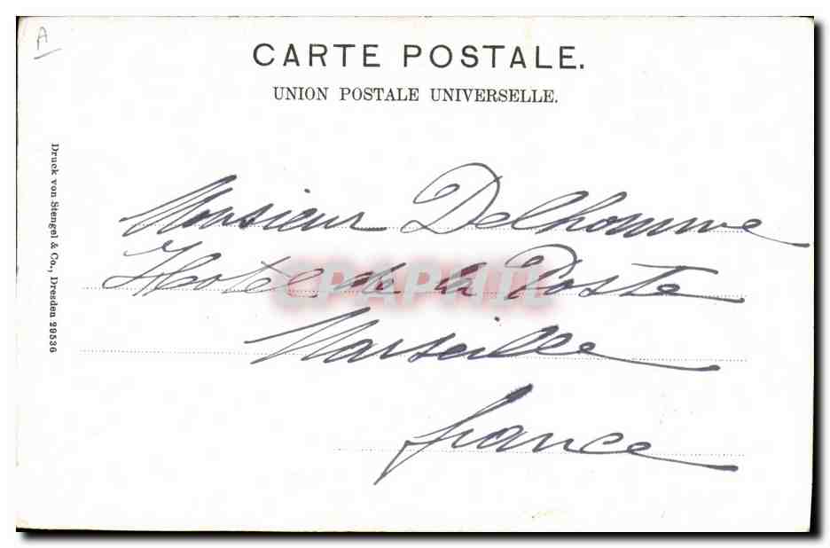 CPA Orientalisme Femme arabe au harem Tanger Maroc — Rückseite