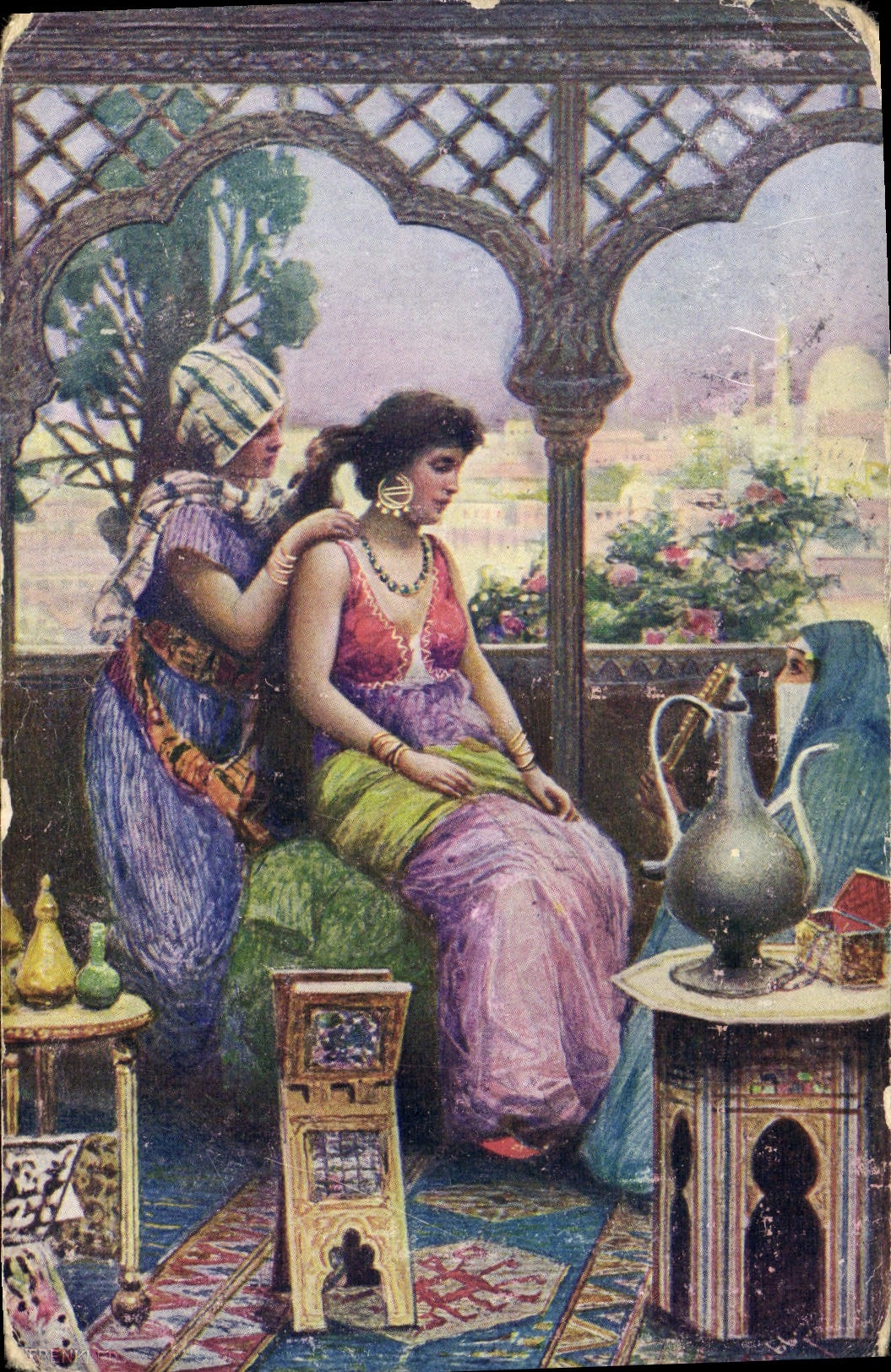 CPA Orientalisme Femme Egypte Egypt