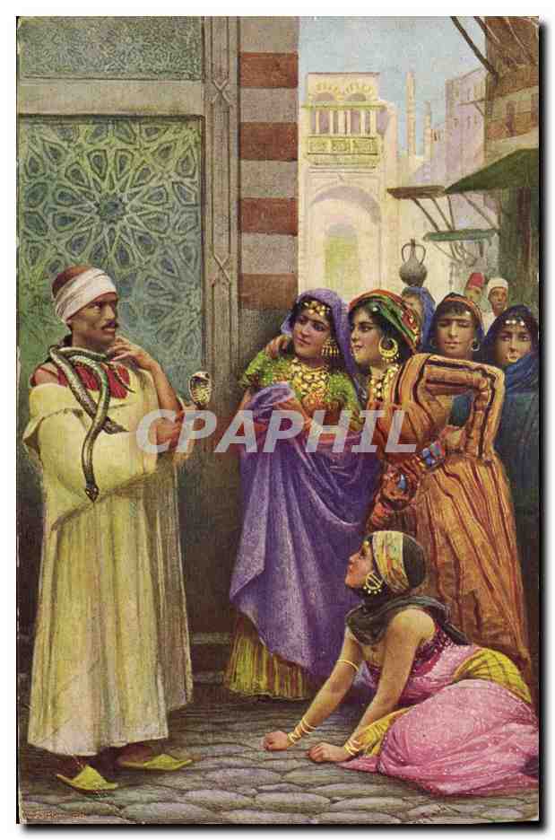 CPA Orientalisme Charmeur de serpent