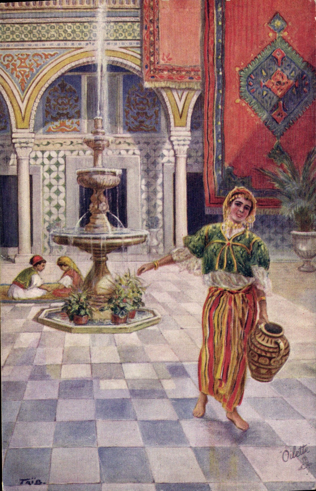 CPA Orientalisme Danseuse