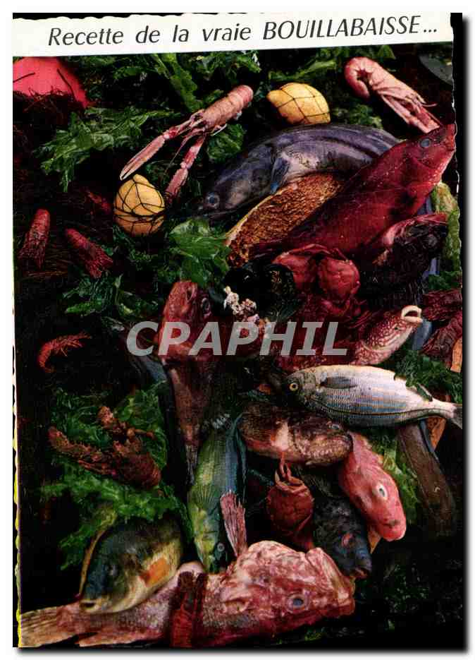 CPM Recette de la vraie Bouillabaisse