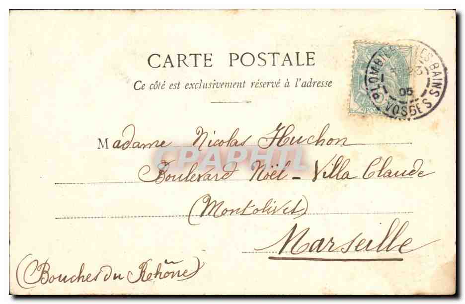 CPA Fantaisie Enfant Bonne fete — Rückseite