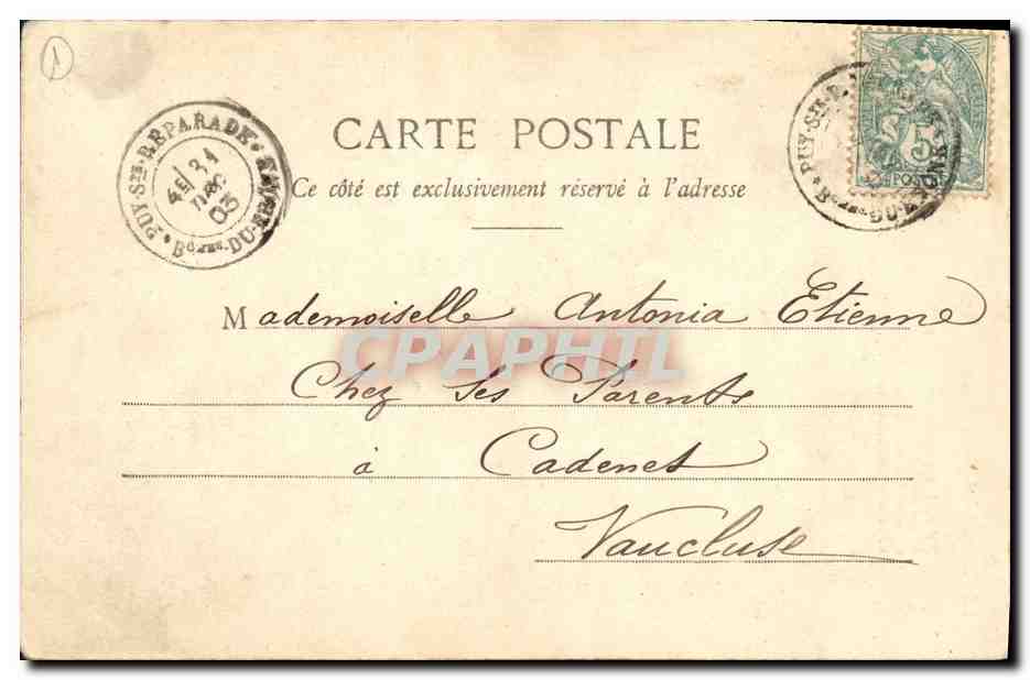 CPA Fantaisie Enfant Les surprises de la nouvelle annee 1904 — Verso