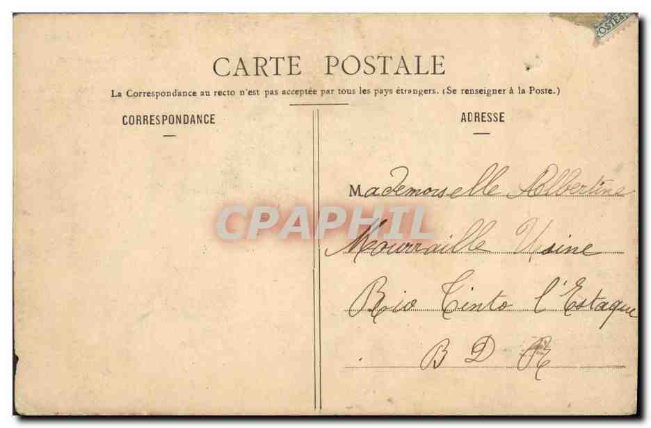Femme avec fleur — Grasse Matinée — Phototype A. Berne, L'Étang, Nancy — Verso