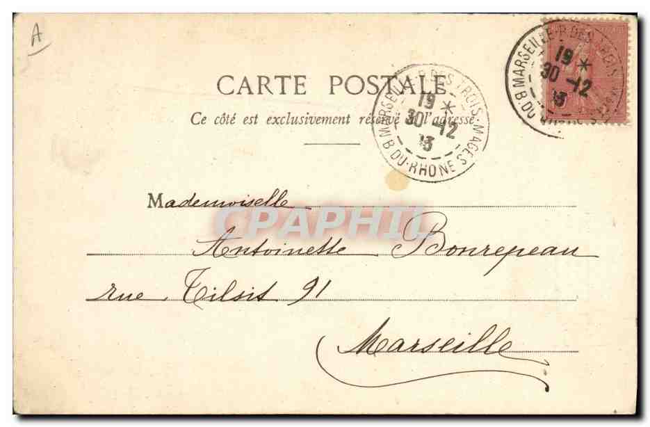 CPA Fantaisie Enfant Les surprises de la nouvelle annee 1904 — Verso