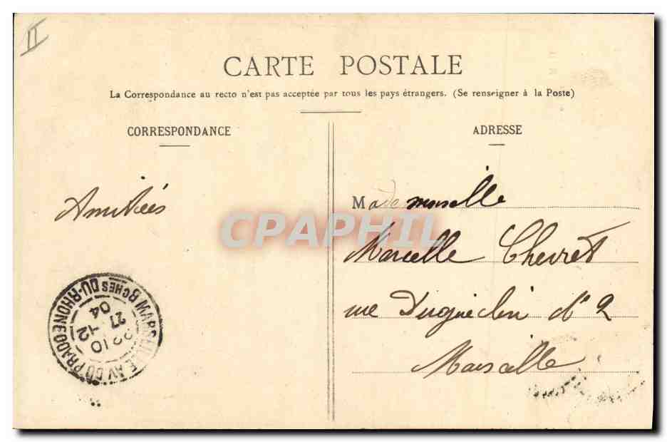 Névèillez pas le chat qui dort — Poème de M. H. — Phototypie A. Berenger & Cie, Nancy — Verso