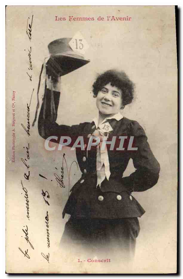 Femme en uniforme — Les Femmes de l'Avenir — Édition Phototype A. Roggerd & Cie, Nancy, n°13