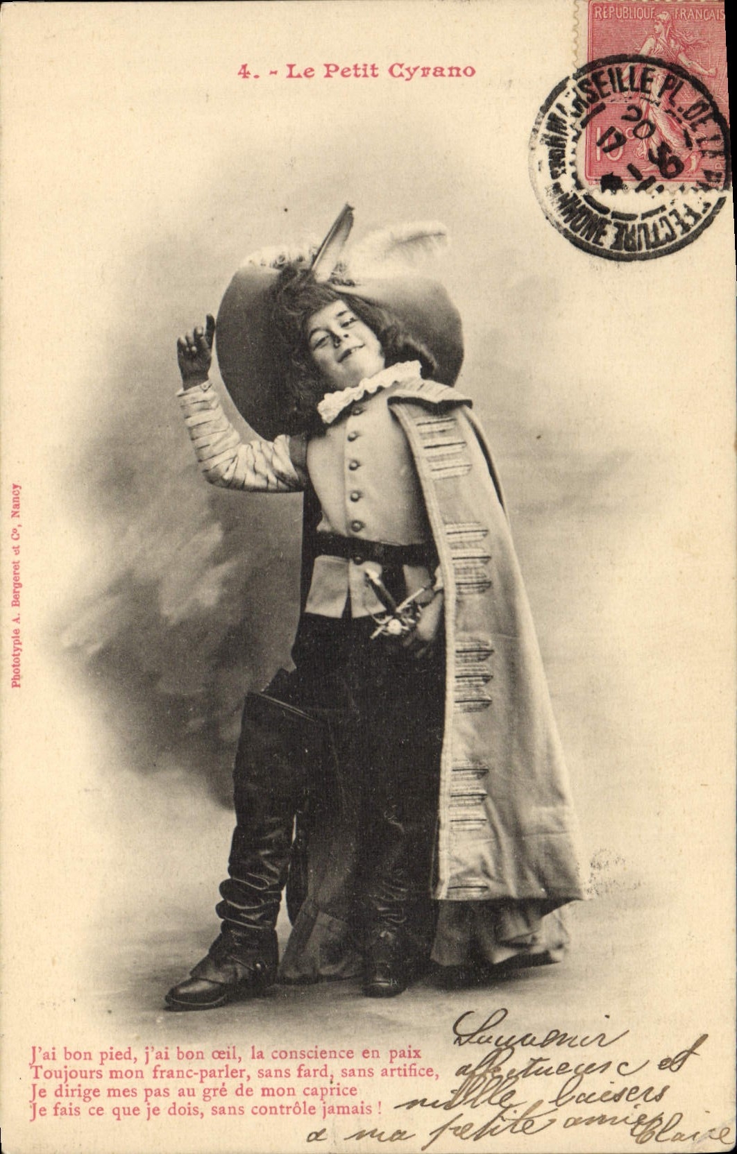 CPA Fantaisie Enfant Le petit Cyrano