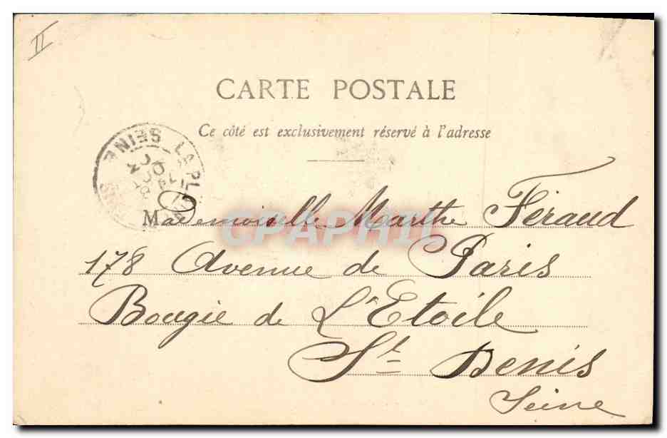 CPA Fantaisie Enfant Le petit Cyrano — Verso