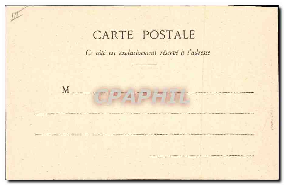 CPA Fantaisie Homme Le jour de l'an Marionnette — Verso