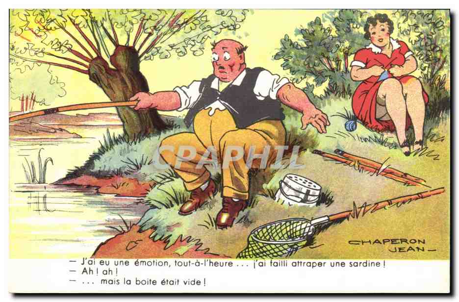 CPA Peche Pecheur Illustrateur Jean Chaperon 