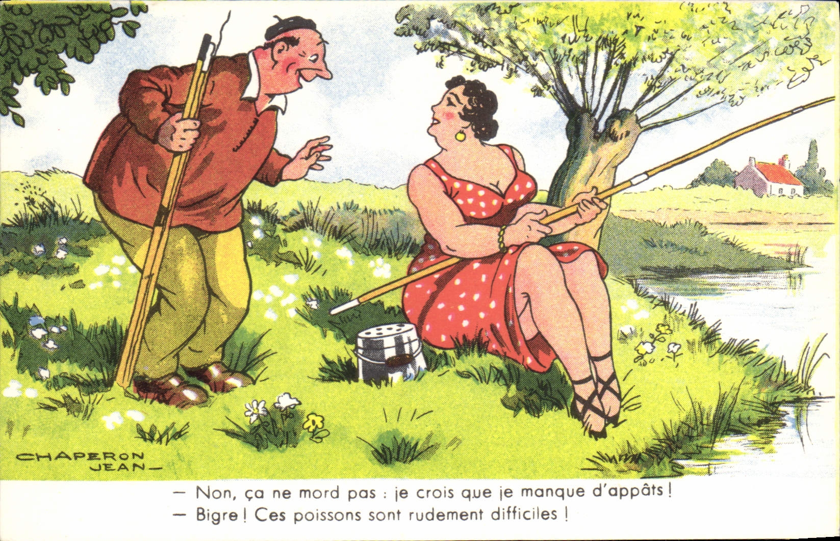 CPA Peche Pecheur Illustrateur Jean Chaperon 