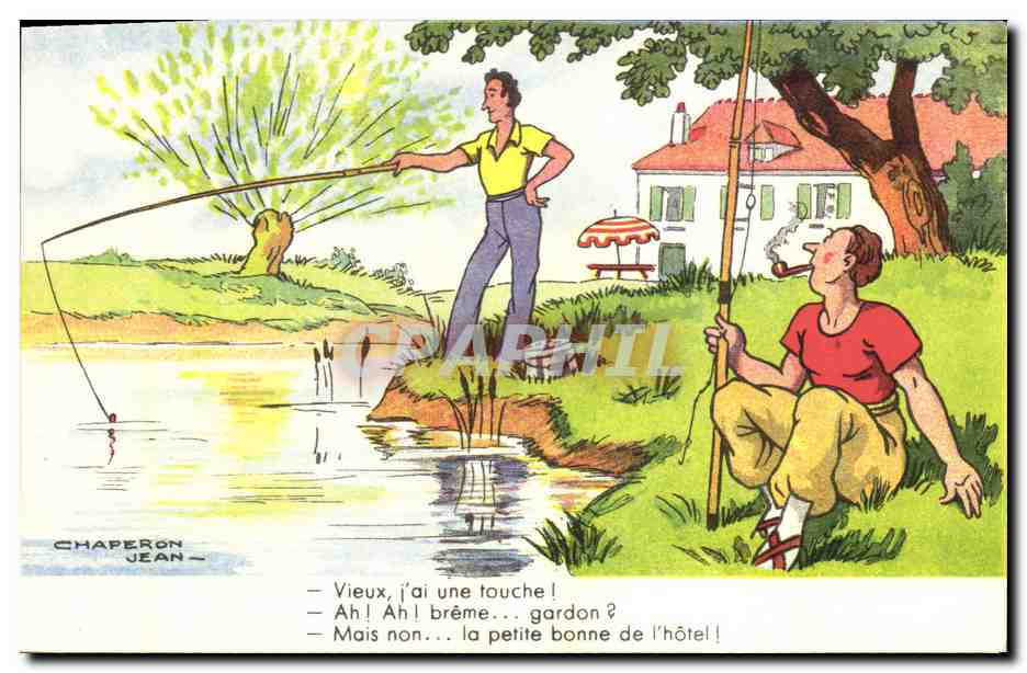 CPA Peche Pecheur Illustrateur Jean Chaperon 