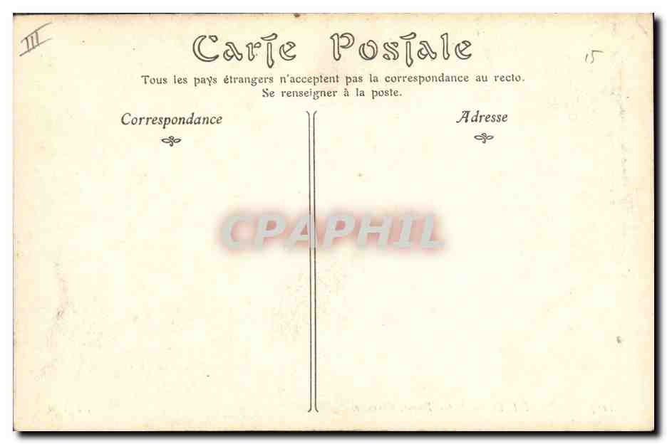 CPA Gargouille Paris Notre Dame Chimeres  — Verso