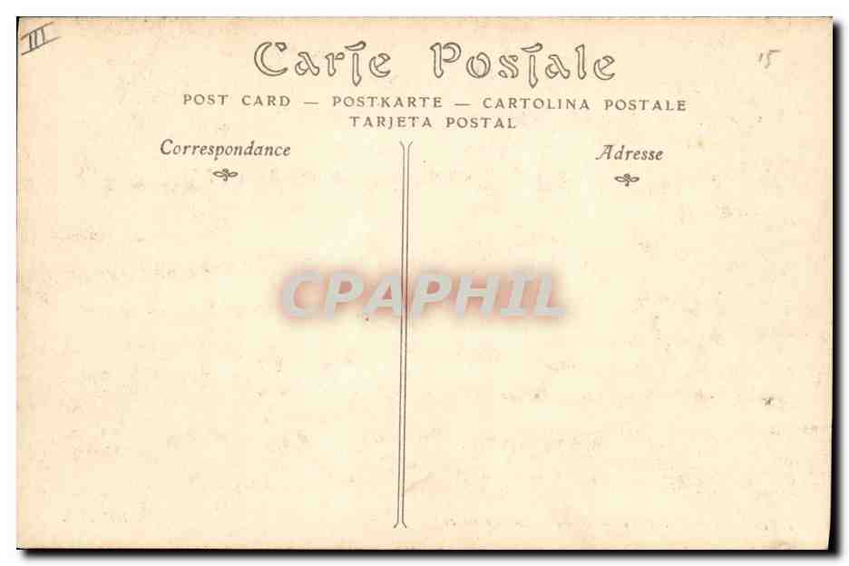 CPA Gargouille Paris Notre Dame Chimeres  — Verso